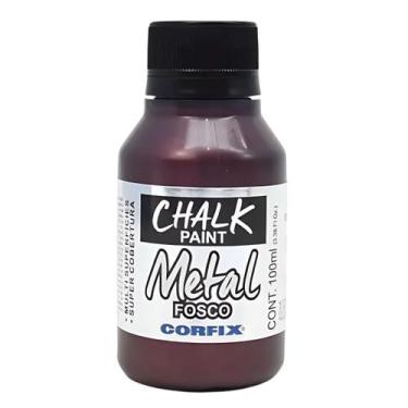 Imagem de Tinta Chalk Paint Metálica Fosca Corfix 100ml - 23111, 358 - BLACK GRA
