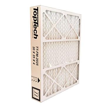 Imagem de TopTech TT-FM-2025 TechPure TTFM2025 Filtro de ar 20 x 25 x 4 Cartucho OEM Top Tech 50,8 x 63,5 x 10 cm Furnace MERV 11 para transportadora TT-MAC-2522 TT-MAC-2025