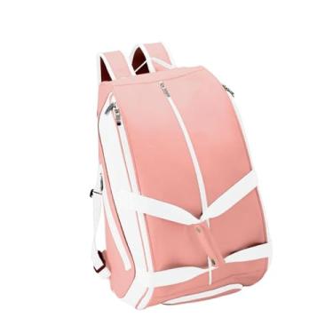 Imagem de kowaku Mochila de Pickleball, Bolsa de Badminton, Organizador de Mochila com Compartimento para Sapatos, Bolsa de Tênis, de Academia para Treinamento de, Rosa