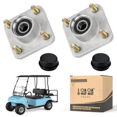 Imagem de 10L0L Conjunto do cubo da roda dianteira do carrinho de golfe, 2 peças para Club Car DS & Precedent 2003-up OEM # 102357701 com rolamento de cubo/vedação de óleo/capa contra poeira