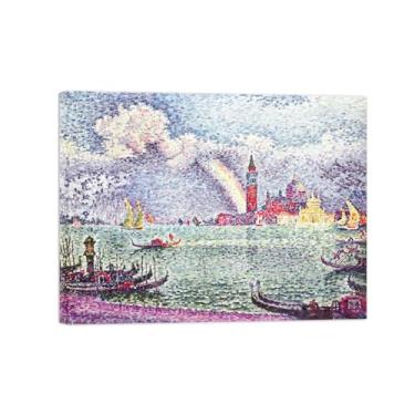 Imagem de Paul Signac Famosas Pinturas-Impressas em Tela-Arco-íris-Moderno Pôster Decoração Sala de Estar e Quarto 20x25cm8x10in Tela Embrulhada