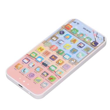 Imagem de Zhjvihx Telefone de Brinquedo de bebê Simulado, Recarregável Mais de 10000 Conteúdo Máquina de Educação da Criação Touchs para Reprodução de Música (Rosa)