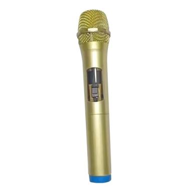 Imagem de YIJU Microfone Brinquedo de Faz de Conta Atividade Show Gravação Festa Lembrancinhas Jogo de Dramatização Palco Microfones Brinquedos Decorativos para, Azul Dourado