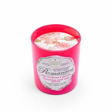 Imagem de Vela Perfumada Nesti Dante Romantica Rosas Florentinas com Essência de Peônia 160g
