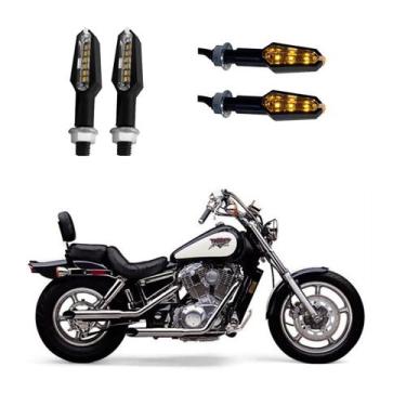 Imagem de KIT 4 Luz Seta Esportiva Pisca de Led Modelo P29 Para Moto Honda SHADO