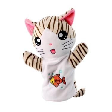 Imagem de YIJU Luva de Luta de Gato de Fantoche de Mão para Brincar de Dramatização para Crianças Donas de Gatos