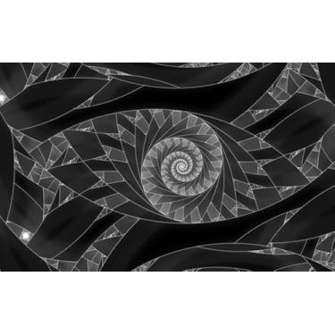 Imagem de Quadro Decorativo com Estampa Portrait Antiquesculpture Glitch Effect Cyberpunk 40 x 40 Vinil 3 unidades