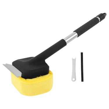 Imagem de Escova portátil sem cerdas, cabeça de limpeza substituível para churrasco, acessórios de grelha segura para ferro fundido/grades de aço inoxidável/raspador de churrasqueira/churrasqueira a carvão