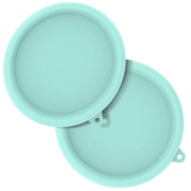 Imagem de 2 peças de tampas de silicone para máquina de sorvete, tampa de sorvete de 15 cm, tampas de armazenamento de tigelas de silicone, tampas de armazenamento de sorvete, tampa de caneca reutilizável para