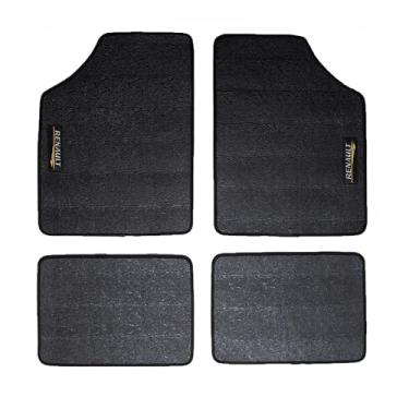 Imagem de Tapete Automotivo Jogo Completo Borracha Flexível Impermeável Antiderrapante Compatível com Carros Cio Sandero Duster Logan Scenis Stepway Kwid Campos