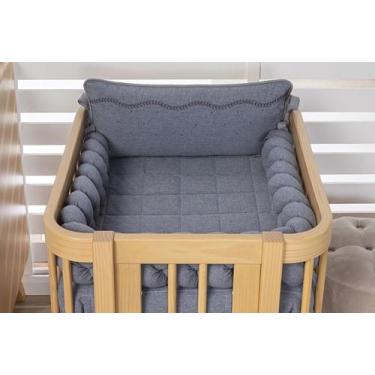 Imagem de Kit Mini Berço Linho - 06 peças - 001 BATISTELA BABY, JEANS, U