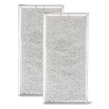 Imagem de 2 peças WB02X35491 filtro de graxa para micro-ondas GE/HOTPOINT, substitui AP6985256 PS12749195 EAP12749195 lava-louças de alumínio