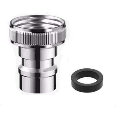 Imagem de Kit adaptador de torneira universal com design de encaixe | Conversor de rosca fêmea 15/40.6 cm-27 macho para 55/162.6 cm-27 fêmea para máquina de lavar louça/mangueira de pia/arejador portátil