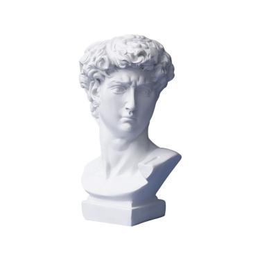 Imagem de Porta-canetas com design clássico de escultura em resina 15,5x9cm