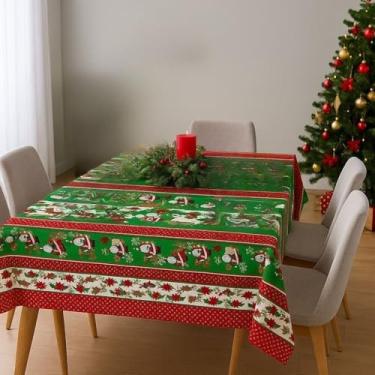 Imagem de Toalha de Mesa Natalina Estampada Decorativa Mesa Posta Festa Natal Reforçada (Papai Noel Deitado,3,20x1,40)