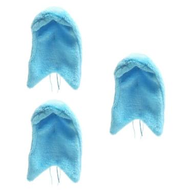 Imagem de ShengQuanHao Conjunto de 3 Peças de Almofadas de Canto para Pássaros, Cama de Pelúcia, Rede para Pássaros, Aconchegante de Inverno para Papagaios, Bri, Azul Claro