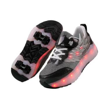 Imagem de Tênis De Patins Com Luz LED Para Meninos E Meninas, Carregamento USB, 