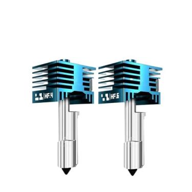Imagem de Bocal de aço endurecido hotend, compatível com bambu lab h2d/h2s/p2s, cabeça de impressão extrusora combo peça de impressora 3d(0406)