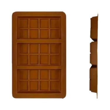 Imagem de Molde De Silicone Para Chocolate Com 8/12/24 Cavidades Para Barras De 