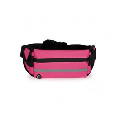 Imagem de Pochete Esportiva Ajustável para Corrida com Cinto Impermeável Porta Celular Ideal para Treino e Academia (Rosa)