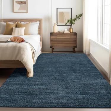 Imagem de Tapete de área, 10 x 15 cm, lavável, antiderrapante, moderno, cor sólida, grande, tapete para sala de estar, tapete de cozinha minimalista, tapete de cozinha liso, tapete boêmio, clássico para entrada