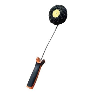 Imagem de Generic Rolo de pintura para cantos internos, ferramenta manual leve e eficiente para uso doméstico e no escritório, redondo, com cabo, 10 cm