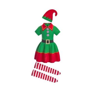 Imagem de Conjunto De Fantasia De Natal Para Crianças E Adultos Com Camisa, Calç