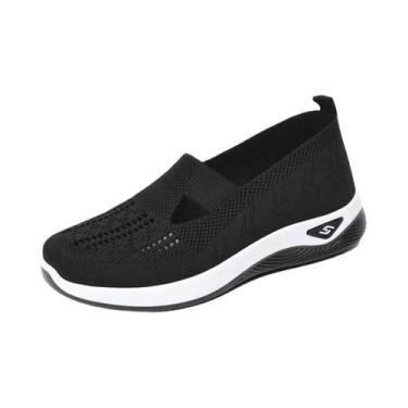 Imagem de  Sapatos femininos 2025 verão tênis casuais malha respirável sola gros