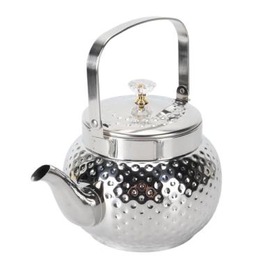 Imagem de HEEPDD Chaleira de chá Com Filtro Removível, Bule de Aço Inoxidável Premium de Alta Temperatura para Casa, Hotel, Restaurante, Casamento (Pontilhado 2L)