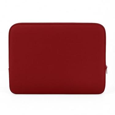 Imagem de Capa Para Notebook Case Neoprene de 7/10 / 13/14 / 15/17 Polegadas Notebook, Solução Prática para Preservar seu Equipamento em Rotinas Intensivas de Trabalho e Estudo.(Vinho,14 Polegadas)