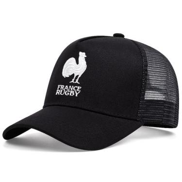 Imagem de Boné de beisebol Frances Rugbys Anime Snapback Hat unissex preto - yiw