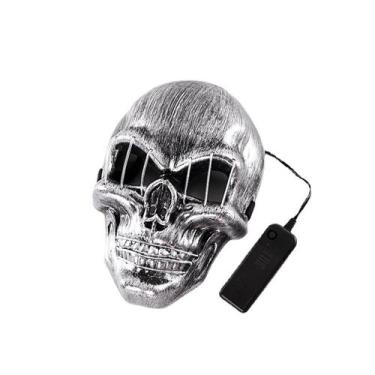 Imagem de Máscara de Halloween LED brilhante para festa à fantasia de carnaval -