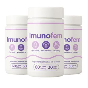 Imagem de 3 imunofem orignal 60 cápsulas - ECOVITAL