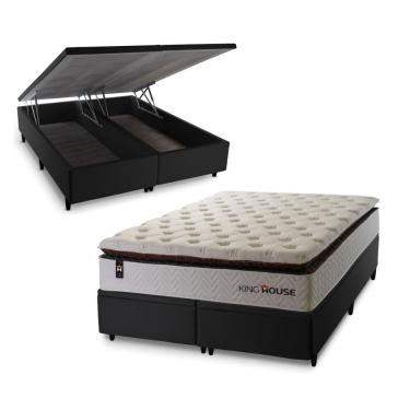 Imagem de Cama Box Baú New York com Molas Ensacadas 193x203 King House