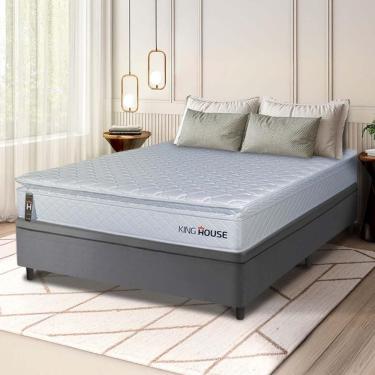 Imagem de Cama Box Baú Luanda Espuma D28 Casal 138x188 King House