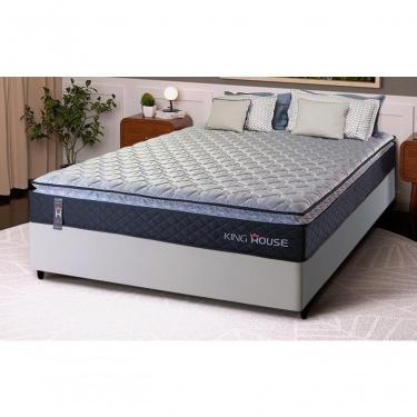 Imagem de Cama Box Casal 138x188 Preto Dakota Espuma D33 King House