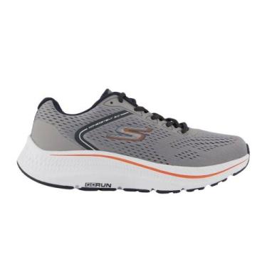 Imagem de Tênis Skechers Go Run Consistent 2.0 Masculino, 42, Cinza, Laranja