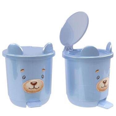 Imagem de Lixeira Lúdica Infantil Com Pedal E Tampa Basculante 6,5 Litros Baby P