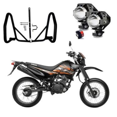 Imagem de Kit Protetor de Carenagem + Par Farol Milha U5 XTZ 125 2002 2003 2004 
