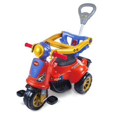 Imagem de Triciclo Infantil Avespa Spider Maral com Empurrador e Apoio de Segura