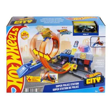 Imagem de Pista Hot Wheels City Super Delegacia De Polícia - Mattel JBM71