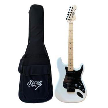 Imagem de Guitarra Strato Seven Sgt 207 Branca Com Bag - Seven Guitars
