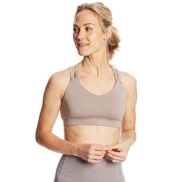 Imagem de C9 Champion Sutiã Cami feminino de compressão com suporte médio, Pedra de calçado, cinza/porto, P