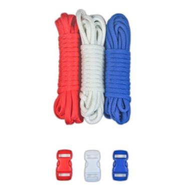 Imagem de Paracord Planet 2014 Kits de representação de país de futebol feitos com cabo de paraquedas tipo III de 250 kg, USA