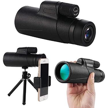 Imagem de Telescópio monocular de alta definição 12 x 50, versão à prova d'água mais recente atualizada - BAK4 e atualização do suporte do smartphone para cenário de acampamento de observação de pássaros