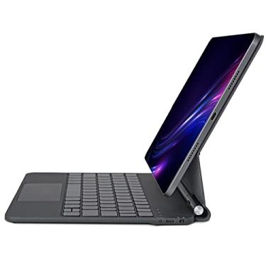 Imagem de InUnion Teclado Mágico para iPad Pro 11 (1ª / 2ª / 3ª / 4ª geração) e Air 11 polegadas (M2, 2024), Capa de Teclado Magnética de 10,9 "para iPad Air de 5ª e 4ª geração com Trackpad, Retroiluminado