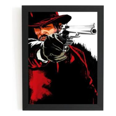 Imagem de Quadro Jogo Red Dead Redemption Game Poster Com Moldura - Fanarte