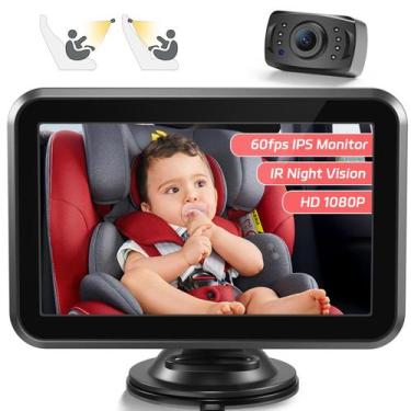 Imagem de Câmera de Carro Itomoro 4,3" 1080P com Visão Noturna para Bebês - Moni