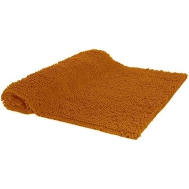 Imagem de Kit 2 Tapetes Premium Banheiro Antiderrapante Lavabo Bolinha 40x60cm (LARANJA)