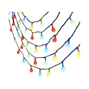 Imagem de Luzes De Cordão LED De 22M Com Plugue EU Para Jardim Externo, Natal, C